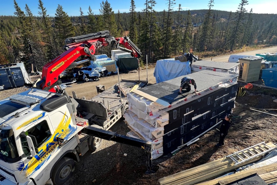 Transport av bodar och byggkomponenter